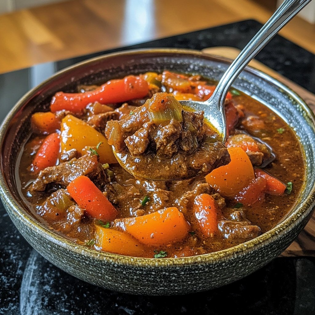 Jamaican Beef Stew With Rice