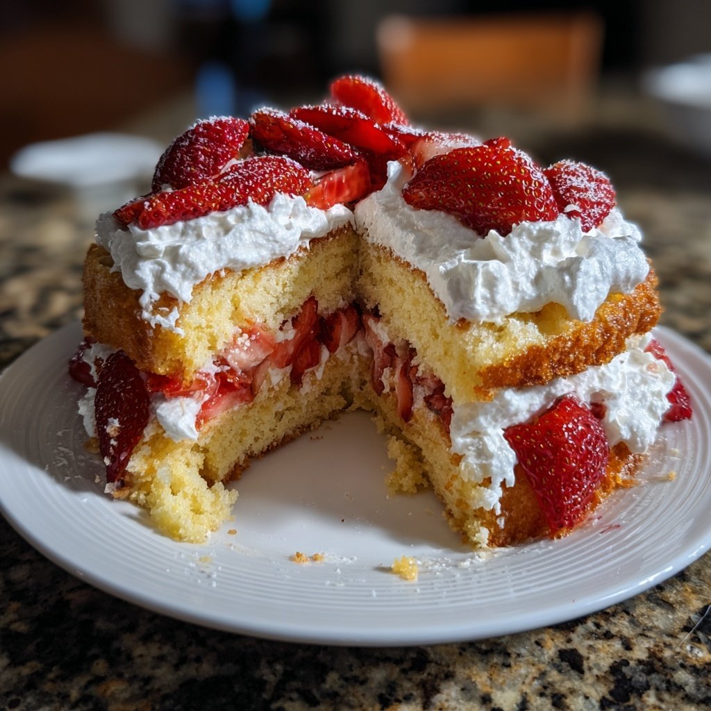 Strawberry Shortcake With Pound Cake