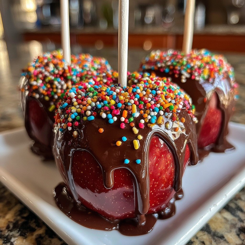Chocolate Covered Candy Apples