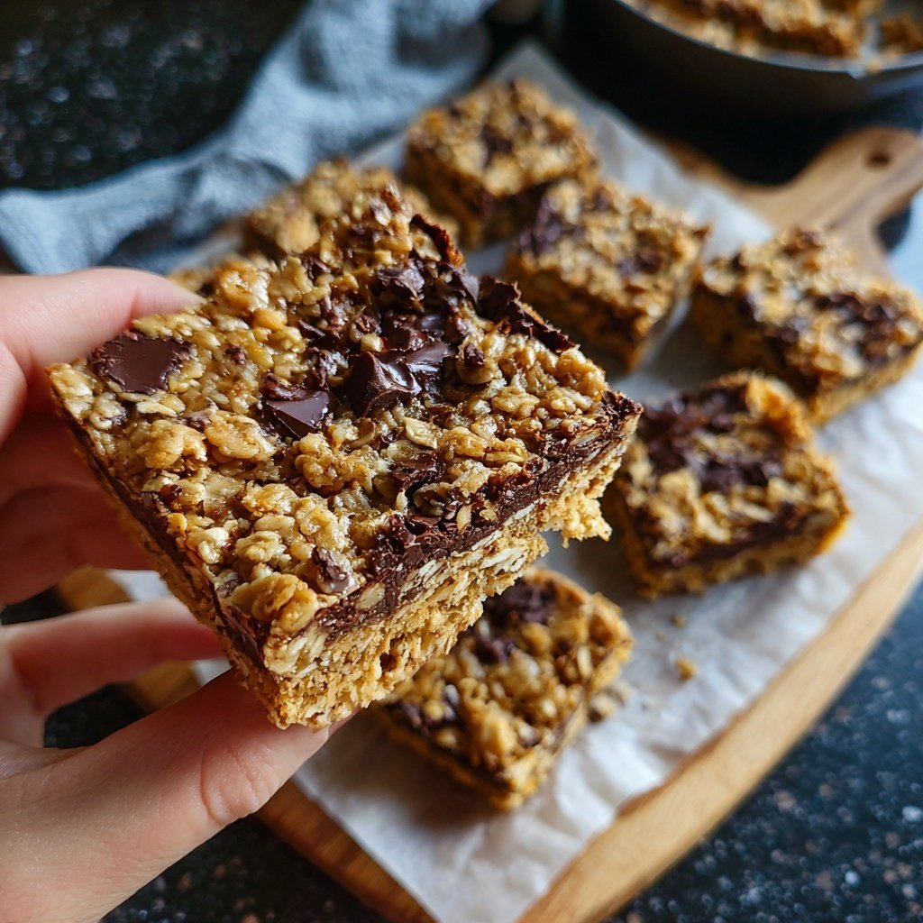 Peanut Butter Chocolate Oat Bars