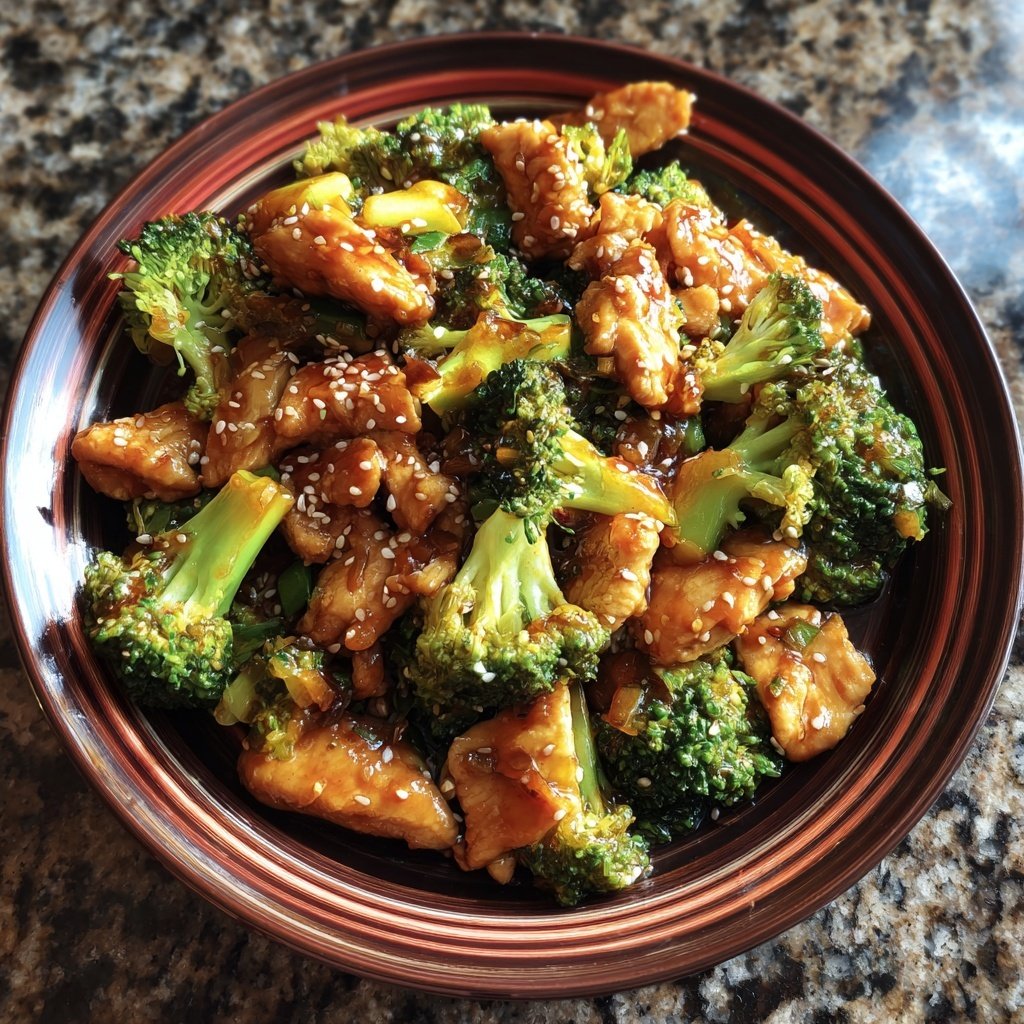 Healthy Chicken Broccoli Stir Fry