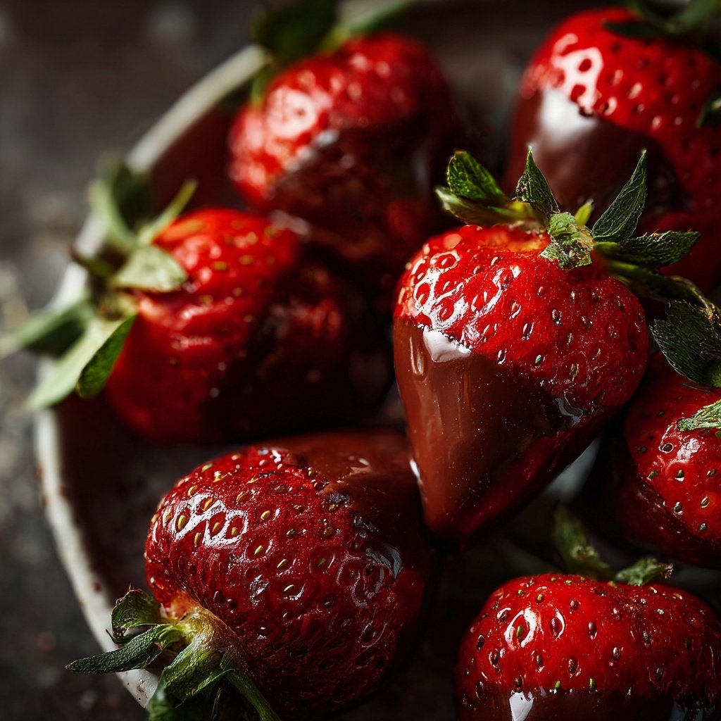 Strawberries with Ruby Chocolate