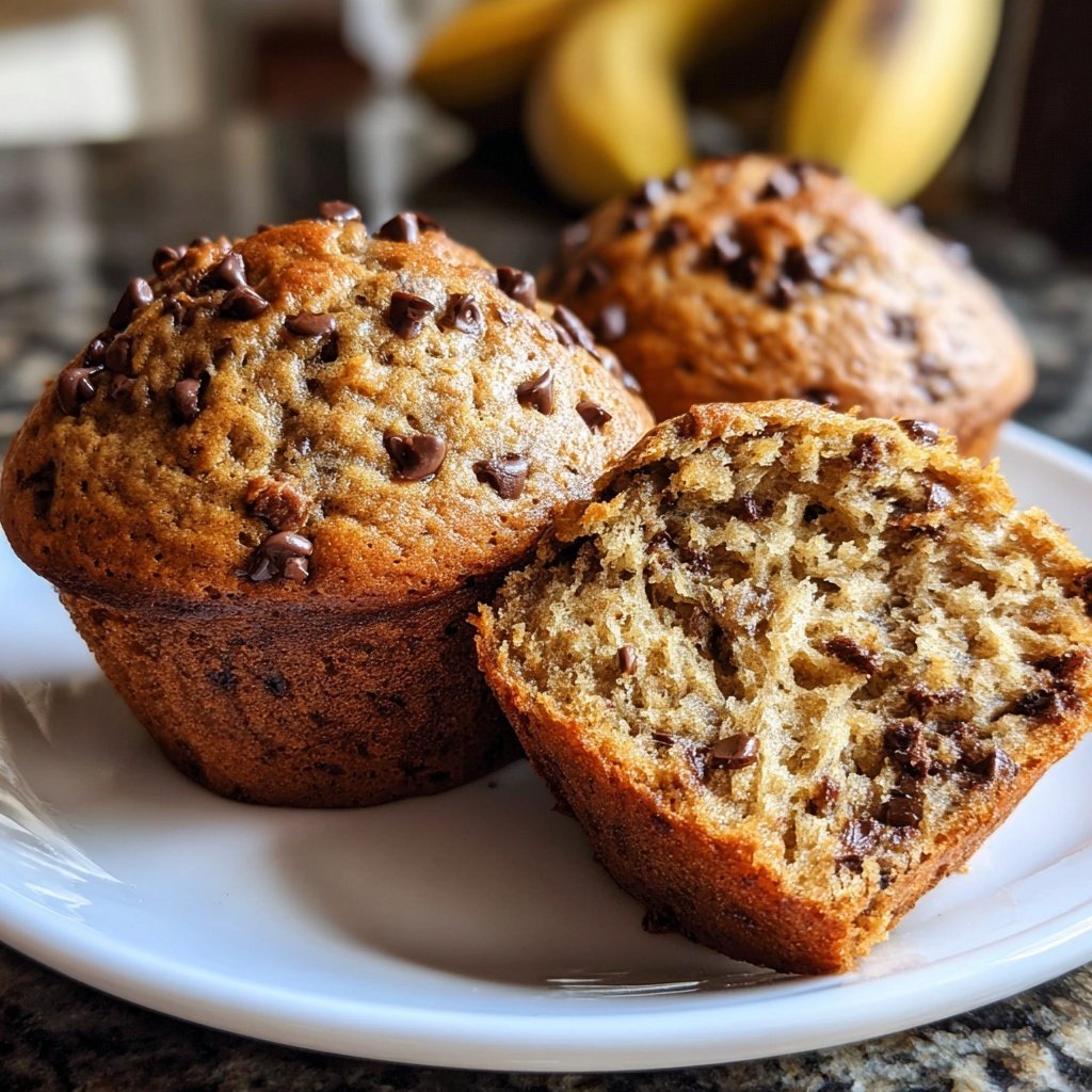 Banana Chocolate Chip Muffins