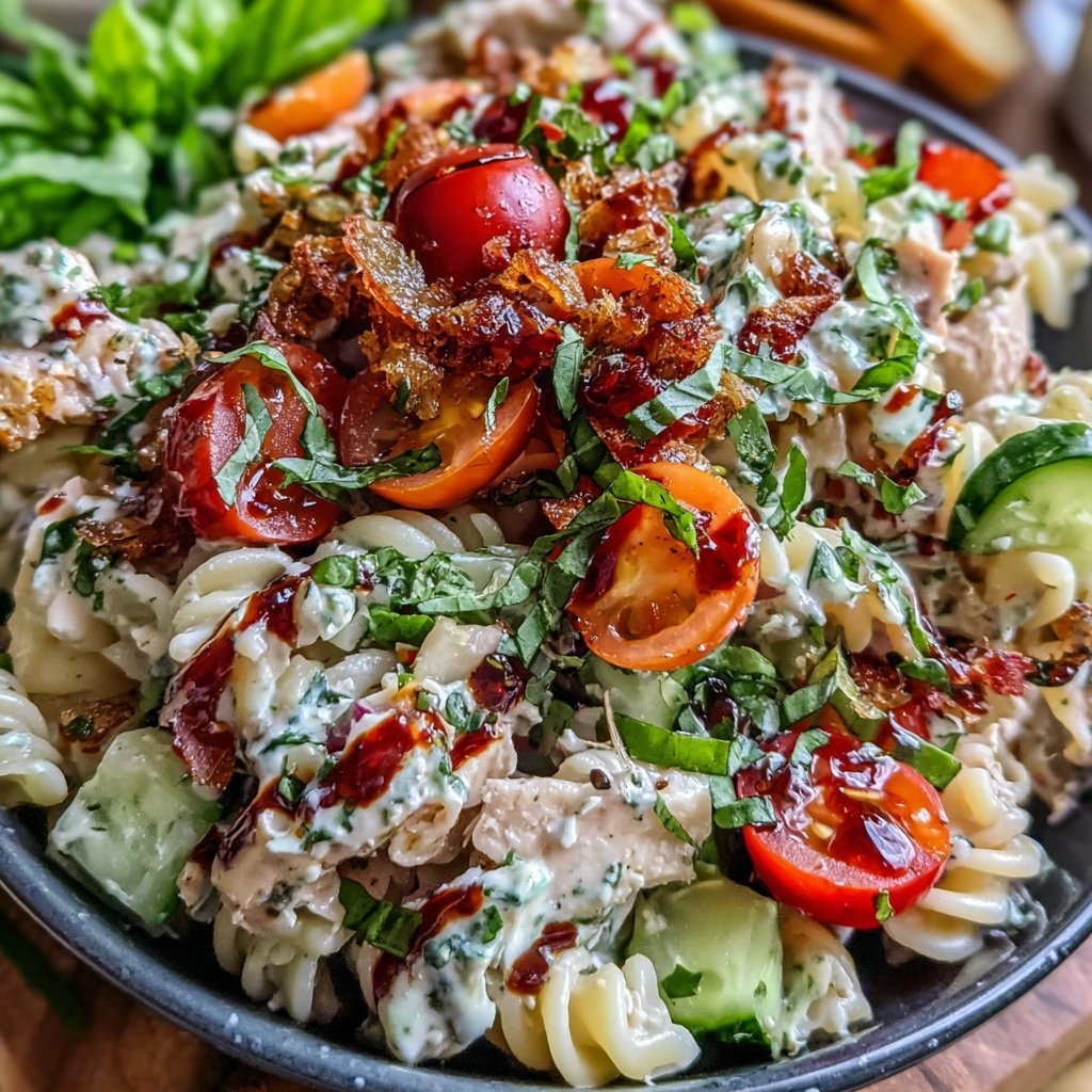 Easy Lunch Turkey Pasta Salad