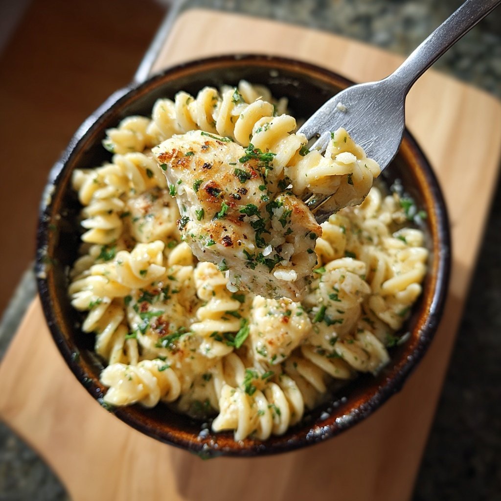 Garlic Parmesan Chicken Pasta