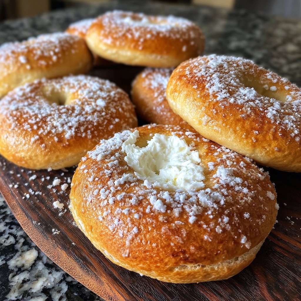 Air Fryer Yogurt Bagels Plain