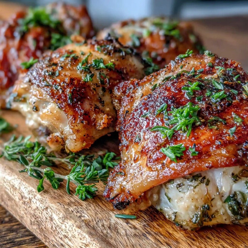 Healthy Lemon Pepper Chicken Thighs